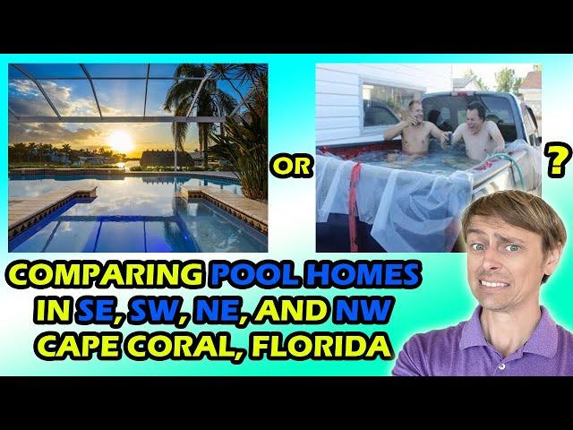 POOL HOMES IN THE $400s in 4 Areas of Cape Coral, Florida!