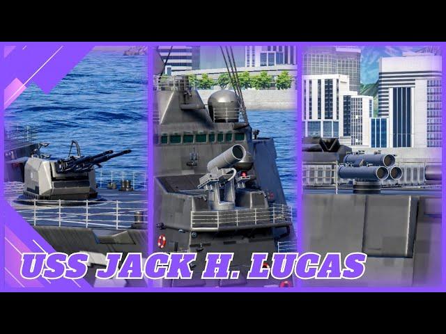 USS Jack H. Lucas with over 3 million damage !: Modern Warships (4K HDR) UPDATE 0.82