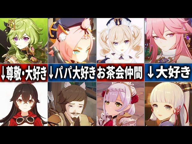 【原神】大好き！信頼！キャラ同士の良好な関係をまとめてみた