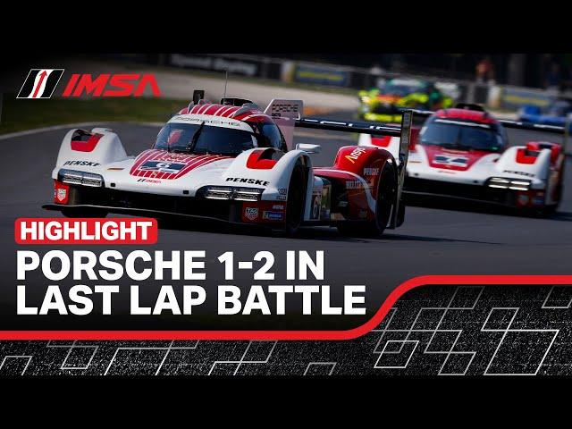 Last Lap GTP Battle at the 2024 IMSA SportsCar Weekend at Road America | WeatherTech Championship