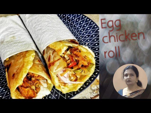 Egg chicken roll | Delicious chicken roll | #snacks recipe#plates of flavor by soma