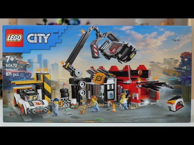 LEGO City 60472 Scrapyard with Cars - LEGO Speed Build Review