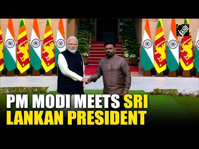 PM Modi meets Sri Lankan President Anura Kumara Dissanayake at Hyderabad House in Delhi