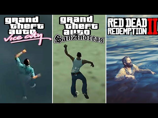 Drowning Evolution in Rockstar Games 1997-2023