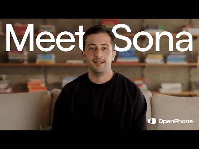 Meet Sona, OpenPhone's new AI agent