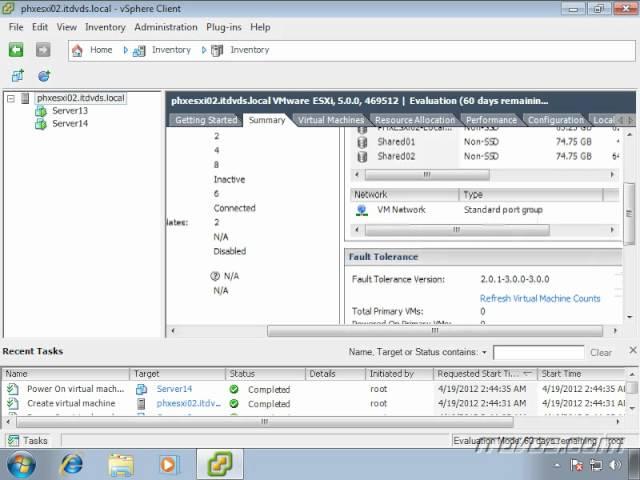 vSphere Administration Overview of a Standalone ESXi Host