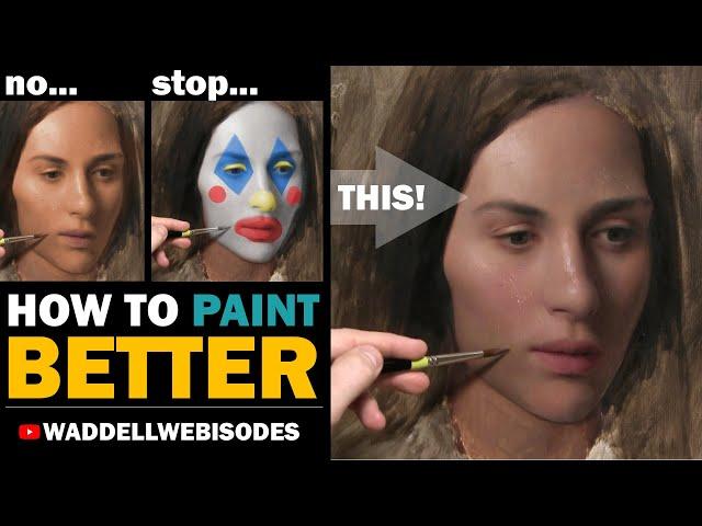 BETTER color in your PORTRAIT PAINTINGS! (oil painting demo)