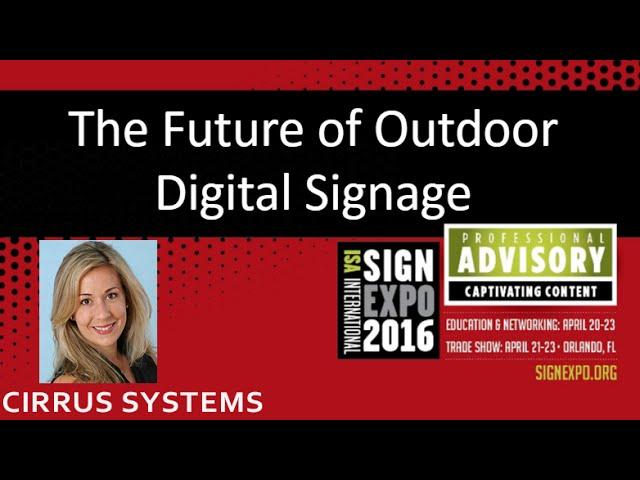 Cirrus VP of Sales Presents At ISA 2016 -2
