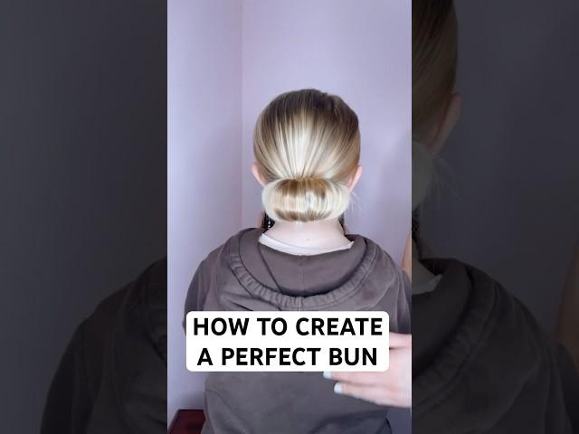 HOW TO CREATE A PERFECT BUN | Audrey and Victoria #hairstyle #hairtutorial