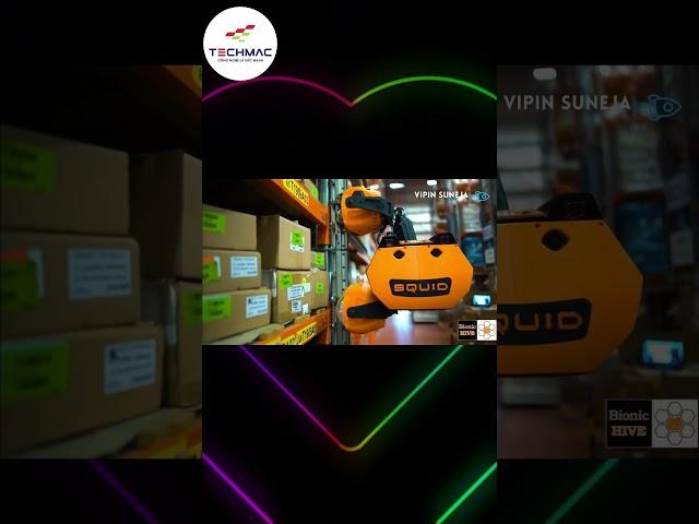 Kho tự động sử dụng robot vận chuyển hàng #techmac #tudonghoa #congnghe #trending