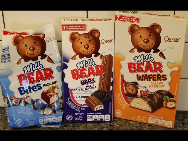 Choceur (ALDI) Milk Bear Hazelnut Bites, Milk & Cookies Bars and Creamy Hazelnut Wafers Review