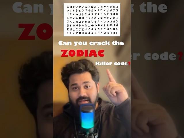 Can you crack the Zodiac Killer code? #zodiac #truecrimestories #mystery #trucrime #crimes #shorts