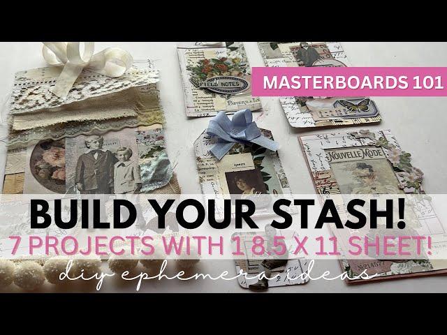 NO MORE HOARDING! Use Your Stash! Masterboards 101 MASS MAKING SESSION (little talking) #massmaking