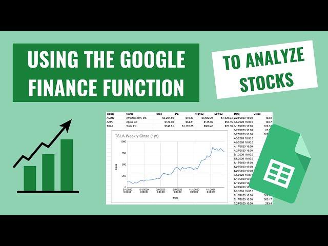 USING GOOGLE FINANCE TO ANALYZE STOCKS IN GOOGLE SHEETS