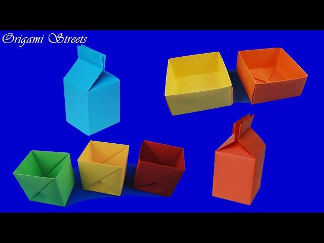 How to make a box out of paper. Origami box