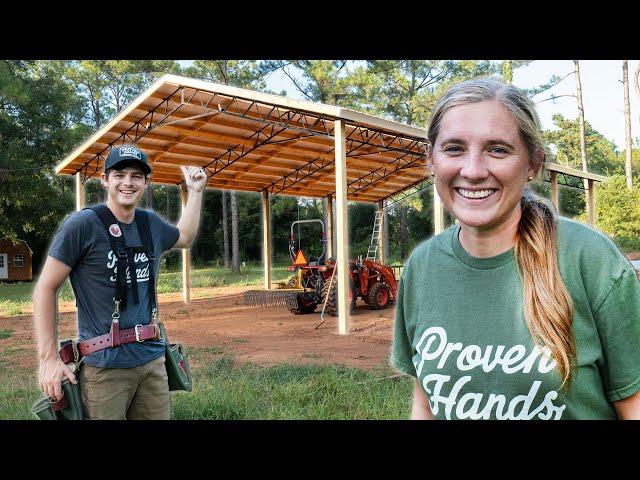 Roofing Our Pole Barn  *Hardest Job Yet