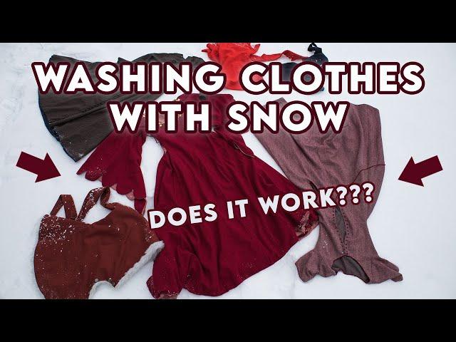 Medieval Snow Washing || The Historically Accurate Way To Wash Your Wool Clothes