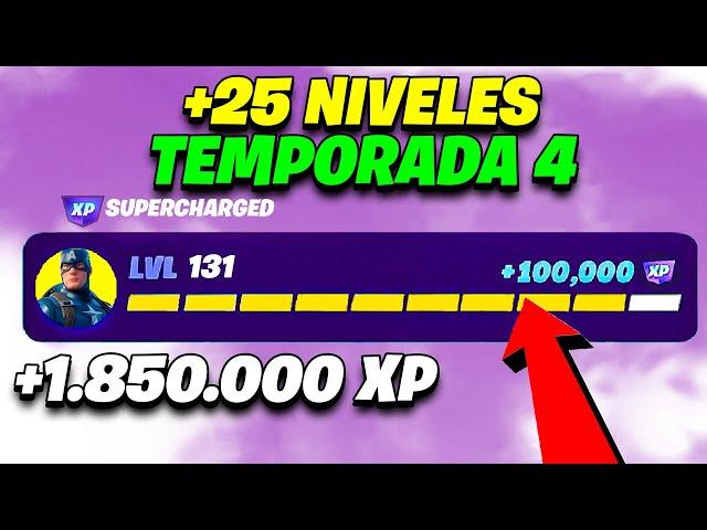 [MAPA de XP] Como *SUBIR RAPIDO DE NIVEL* en FORTNITE 2024 *BUG de EXPERIENCIA* Temporada 4 XP BUG