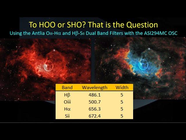 HOO or SHO? Using the Antlia Hb-SII Dual Band Filter for OSC Cameras