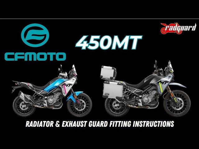 CF Moto 450MT Radiator and Exhaust Guard fitting instructions