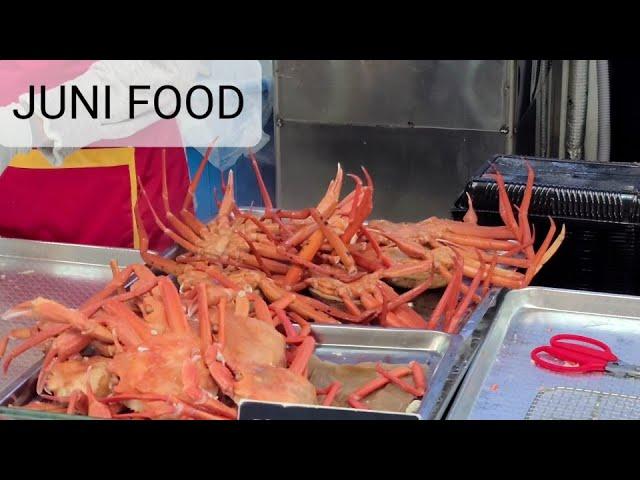 Korean street food / 살살 녹는 붉은 대게 / 게싸다구! 속초붉은대게수산