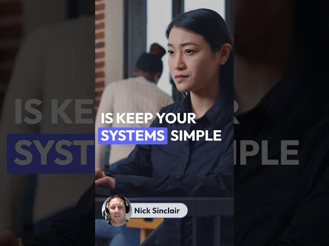 Business Success: Simple is best