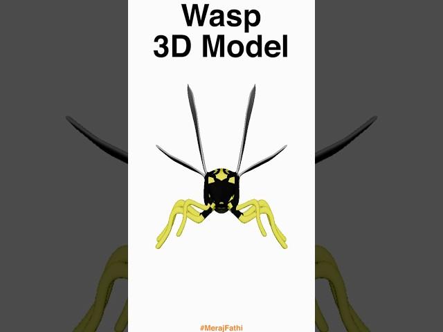 Wasp 3D Model #shorts