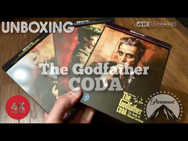 The Godfather Coda 4k UltraHD Blu-ray steelbook unboxing