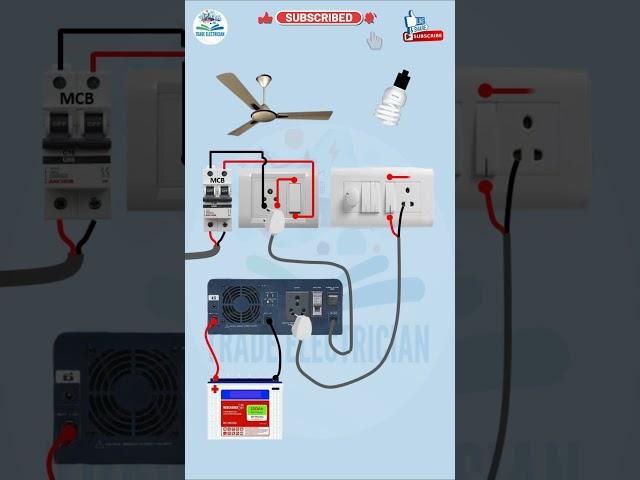 House Wiring with Inverter Connection || Inverter Wiring || Trade Electrician