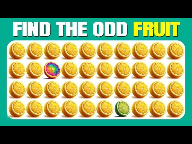 Find the ODD One Out - Fruit Summer Edition| Easy, Medium, Hard - 40 Ultimate Levels