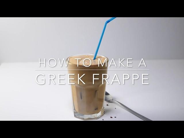 How to Make a Greek Frappe