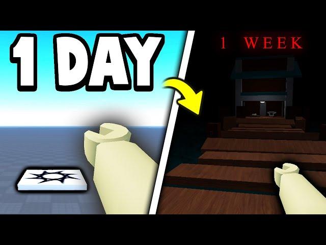 Creating A Roblox Horror Game In 1 Week! | Devlog #1