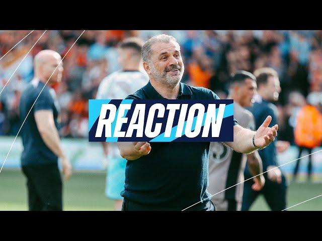 ANGE POSTECOGLOU REACTION TO WIN AT LUTON // LUTON TOWN 0-1 TOTTENHAM HOTSPUR