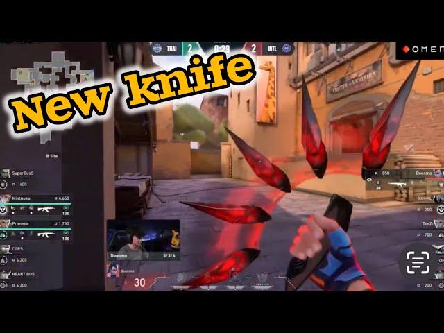 Valorant new Knife skin in Game Animation