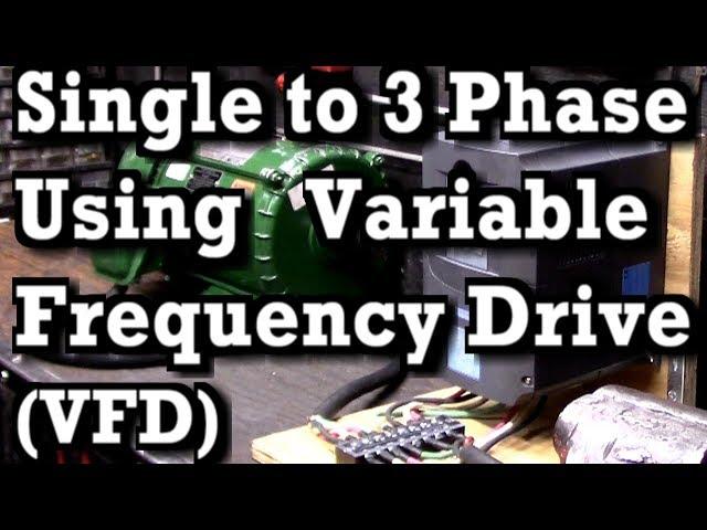 5HP / 4KW - 3 Phase Variable Frequency Drive, Single to 3 Phase VFD | Basic Wiring and Settings