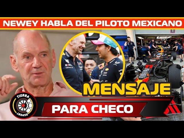 ¡MENSAJE DESPEDIDA! NEWEY HABLA DE CHECO PÉREZ COMO FUE TRABAJAR CON EL PILOTO MEXICANO EN REDBULL