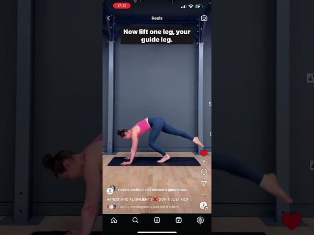  DON’T JUST KICK  HANDSTAND ALIGNMENT @elevert.method DAILY TUTORIALS #eleonoragendelman