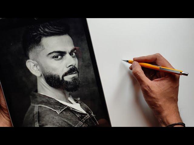 How To Draw Virat kohli Step By Step Outline Tutorial | Virat Kohli Drawing |  #drawing  #art