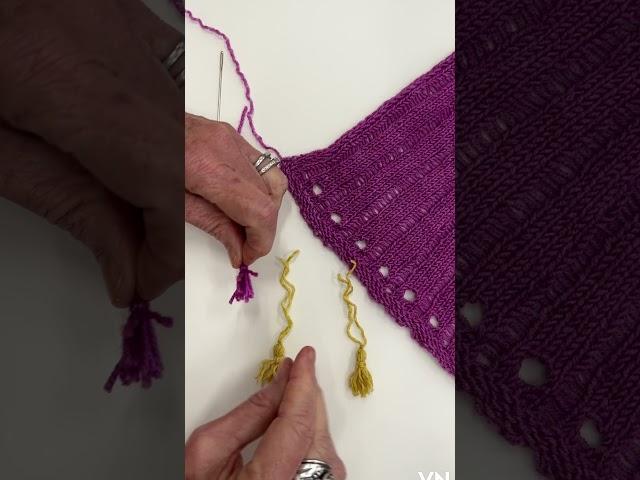 Tiny Tassels for Drop Scarf