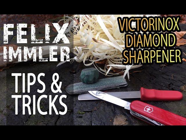 Victorinox Diamond Sharpener - Trick to hold the 20° angle - Swiss Army Knives Tips & Tricks (36/40)