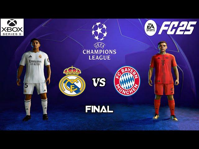 FC 25 - Real Madrid vs Bayern Munich Ft. Bellingham, Musiala | Champions League Final | Xbox Series