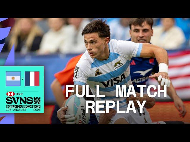 Los Pumas SHUT DOWN comeback  | Argentina v France | HSBC SVNS Los Angeles 2025 | Full Match Replay