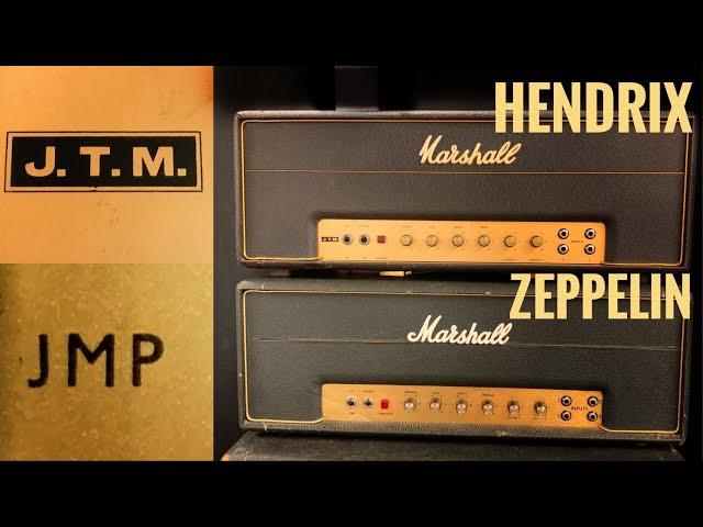 Comparing the most brutal Marshall Plexi JTM Black Flag to a JMP