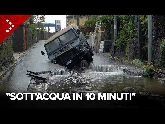 Alluvione Altarello (Catania), voragini sulle strade e auto semi-sommerse: "Sott'acqua in 10 minuti"