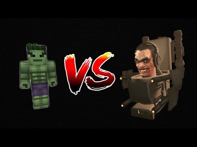 Hulkwuwi (player) vs G-man toilet | minecraft boss fight |