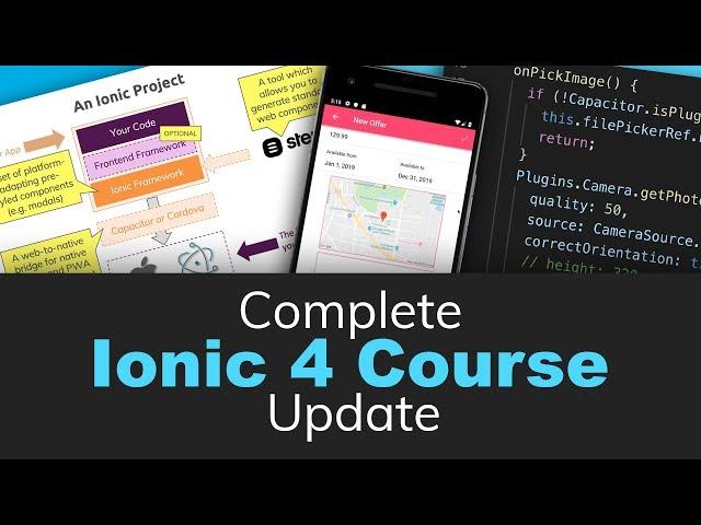 Ionic 4 Complete Course Update