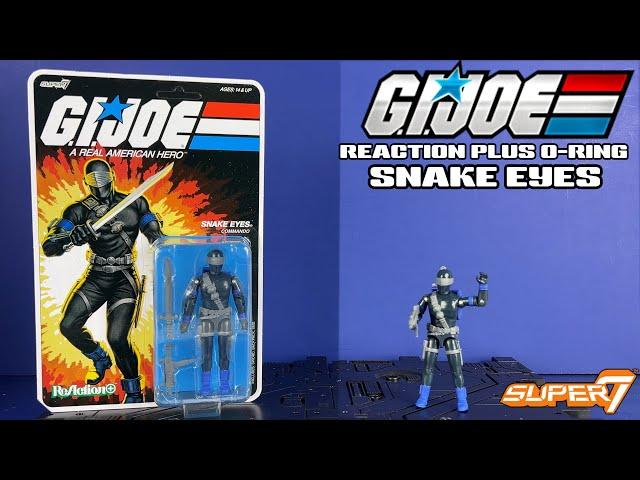 SUPER 7 Reaction Plus O-RING  G.I. Joe SNAKE EYES Review