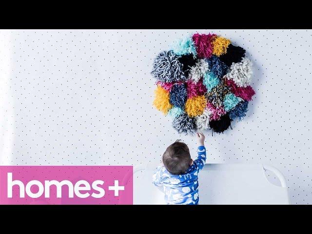 DIY PROJECT: Pom pom art - homes+