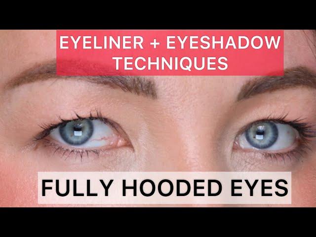 EYELINER TECHNIQUES FOR FULLY HOODED EYES | MAKEUP FUNDAMENTALS ️