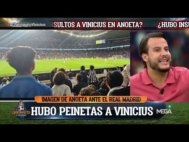  Peinetas a Vinicius en el partido ante la Real Sociedad.